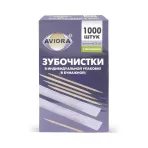 Зубочистки с ментолом, бамбуковые, в индивидуальной бумажной упаковке, 1000 шт.