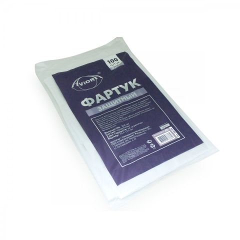 Фартук одноразовый 70х110см, полиэтиленовый, 100шт/уп, AVIORA