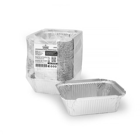 Алюминиевая форма L-край, 146 х 121 х 40 мм, 450 мл