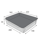 Контейнер OSQ OPSALAD 1000 BE