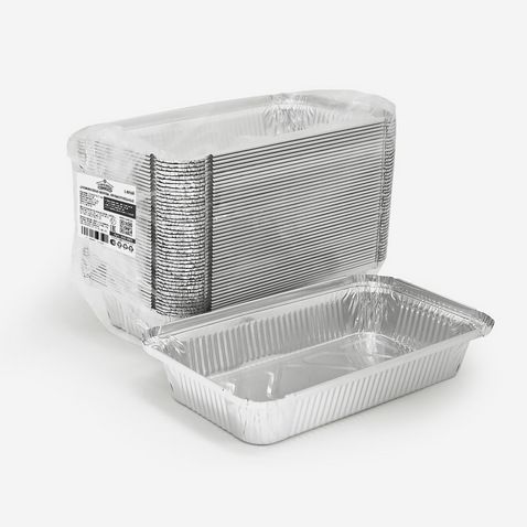 Алюминиевая форма L-край, 219 х 127 х 33 мм, 620 мл