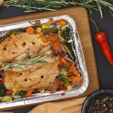 Алюминиевая форма L-край, 262 х 189 x 55 мм, 1900 мл