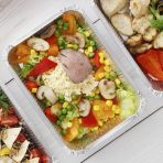 Алюминиевая форма L-край, 218 х 156 х 38 мм, 880 мл