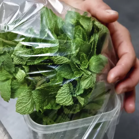 Пищевая плёнка белая, 450 мм х 200 м, 6 мкм