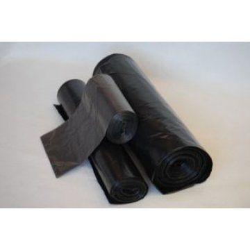 Мешок д/мусора 180л (70+20)х110см ПВД черный 10 шт/рул. Суперпрочный 10 шт/рул 25 рул/кор