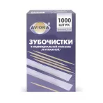 Зубочистки бамбуковые, в индивидуальной бумажной упаковке, 1000 шт.