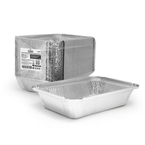 Алюминиевая форма L-край - 210 х 148 х 38 мм, 780 мл