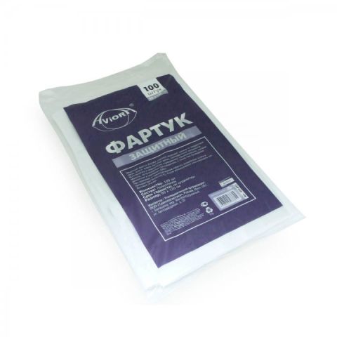 Фартук одноразовый 80х120см, полиэтиленовый, 100шт/уп, AVIORA