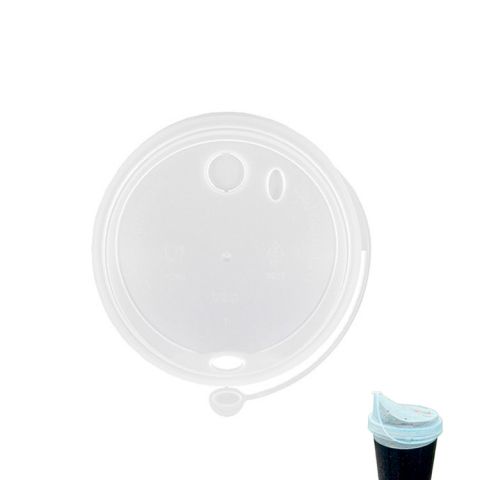 Крышка ФЛИП ТОП с питейником 80мм тип К цвет прозрачный