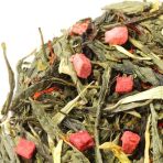 Чай зеленый Клубника со сливками, ароматизированный