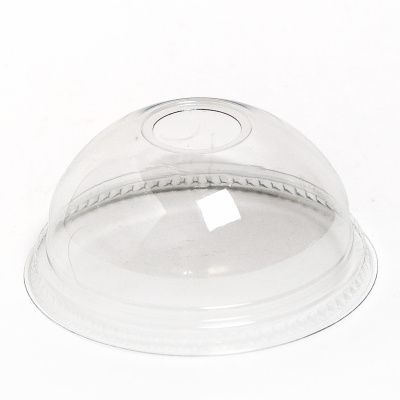 Крышка пластиковая купольная PET 1*50 шт. D=95 мм с отверстием L95DH (16/1)