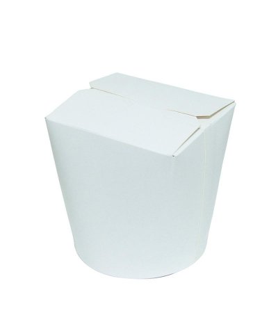 Контейнер бумажный чайна-бокс 103х84х97,5 мм 500 мл белый, круглое дно